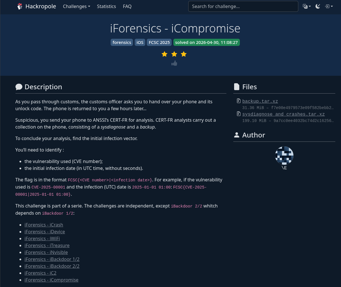 screenshot hackropole